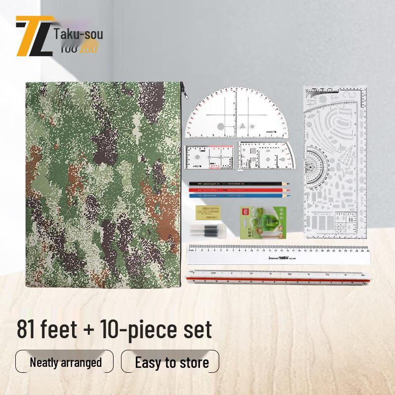 Tactical Military Mapping Ruler Set