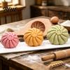 Pastry Shaping Tool Wooden Steamed Bun Maker Mold Handmade Dough Pressing for Buns Solid Mooncake Mold Wood Kitchen Gadget Asian Dumpling