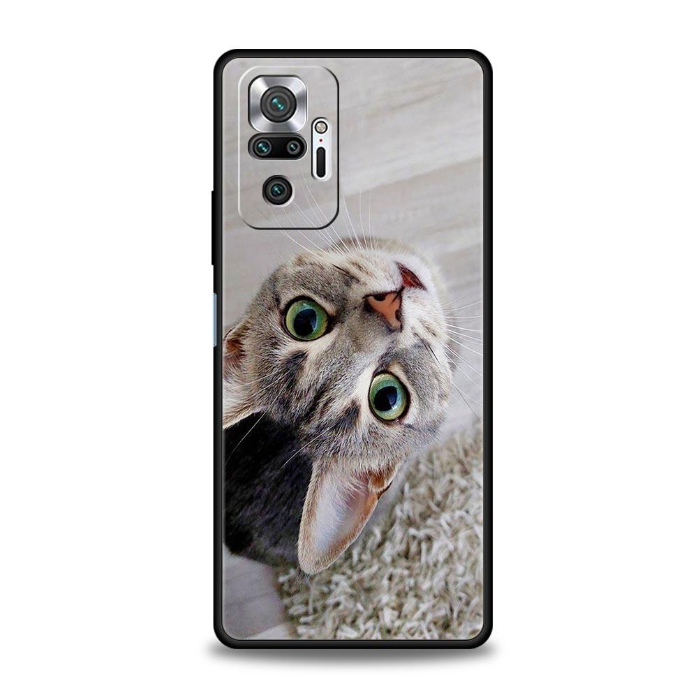 Phone Case For Xiaomi Redmi Note 14 13 12 5G 11 10 Pro Plus 4G 9S 9 14C 13C 12C 10C 9C 9A Soft TPU Cover Cartoon Fun Cat Pet Dog