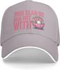 Jam Out With Your Clam Out Funny Pearl Clam Graphic Baseball Cap Unisex Polyester Outdoor Cap