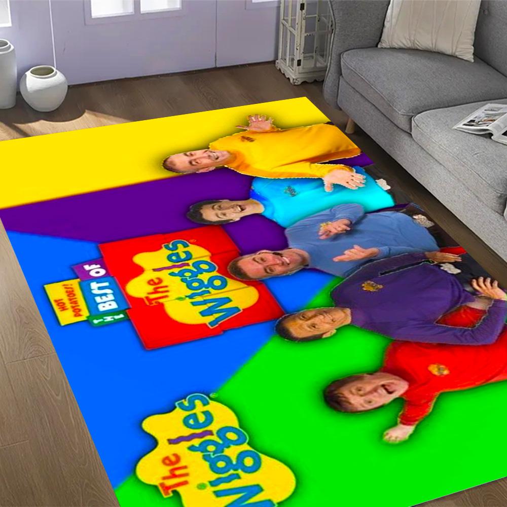 Tappeti Antiscivolo a Tema The Wiggles Singing Show - Arredamento per la Casa in Poliestere, Adatti per Camere da Letto, Soggiorni, Ingressi, Studi e Decorazioni