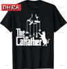 The Catfather Puppet Design Graphic Tee Unisexs Funny Cat Dad Cotton Crewneck TShirt Fathers Day Gift