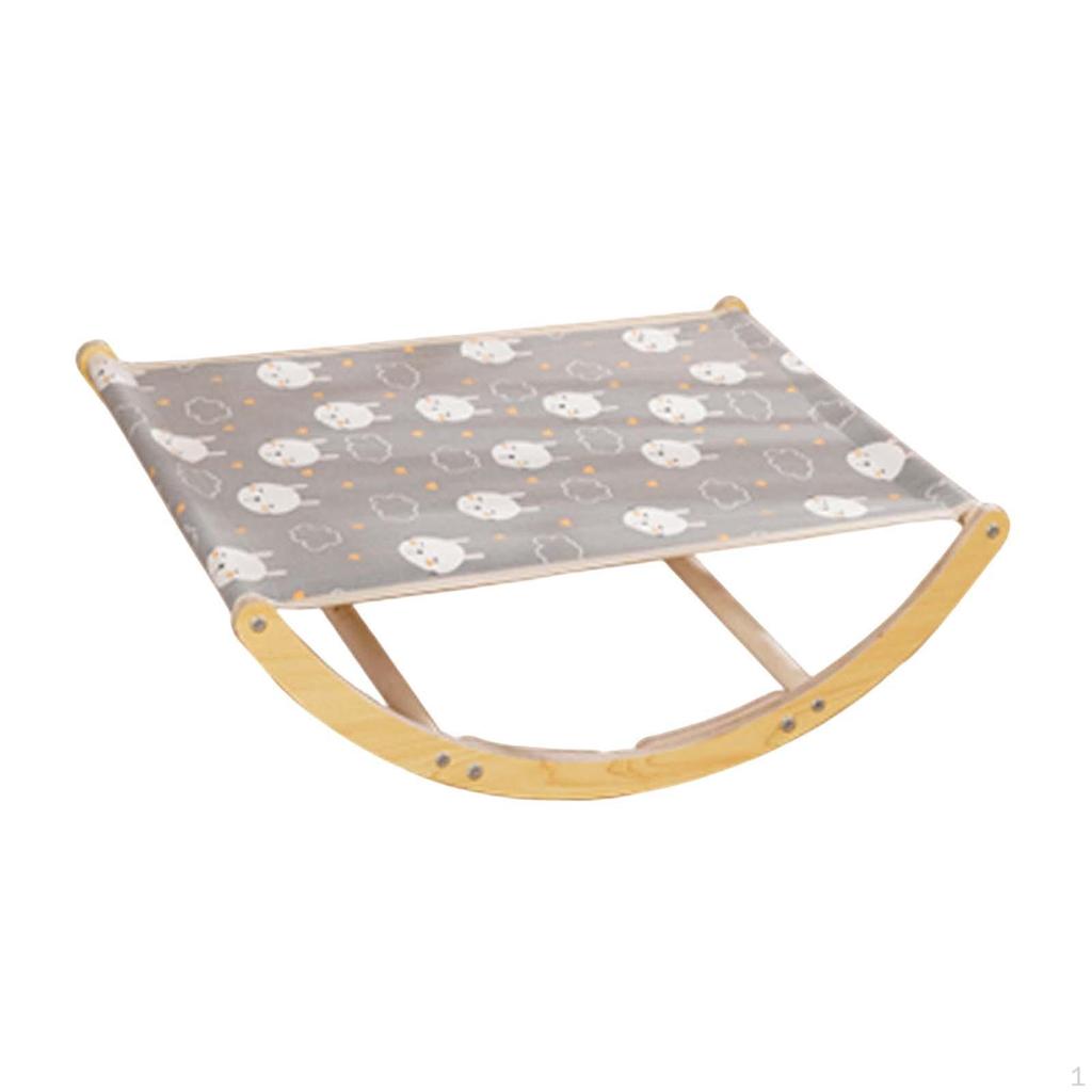 Cat Hammock Bed, Couch Bed Removable, Pet Resting Modern, Wooden Detachable