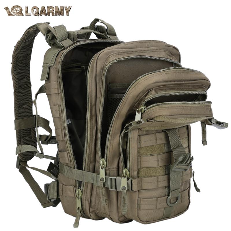 Zaino Tattico Lqarmy 35L Zaino d'Assalto Molle Zaini Uomo Donna Zaino da Viaggio Campeggio Mochila Militar Tatica Zaino da Caccia Escursionismo tanno