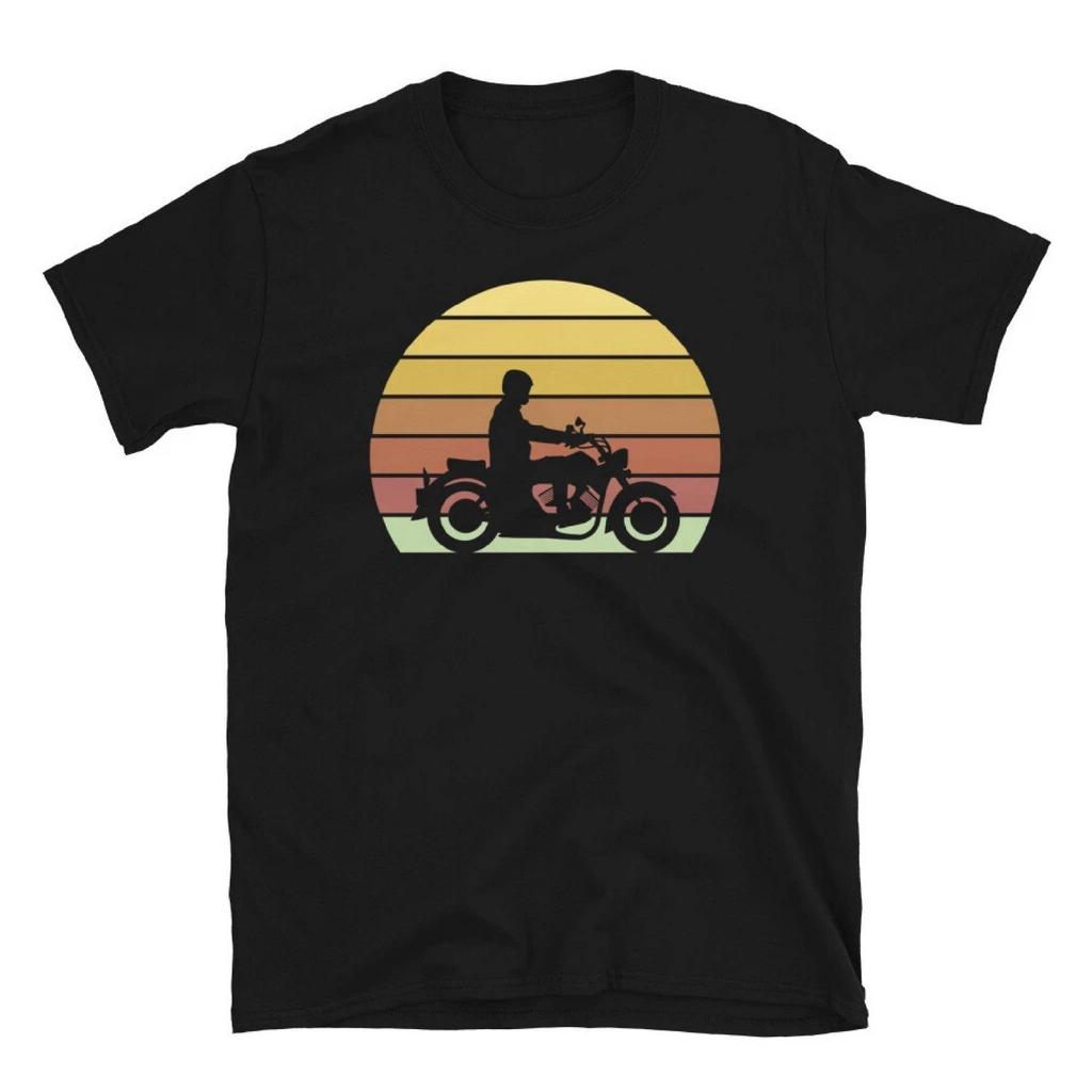 Retro Sunset Motorcycle Cruiser Bike Easy Rider Short-Sleeve Unisex T-Shirt