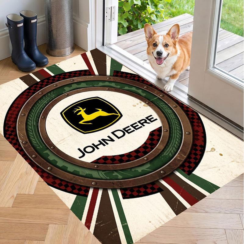 Tappeto Morbido per Pavimento con Motivo John Deere Tappeto Decorativo per la Decorazione della Stanza di Casa