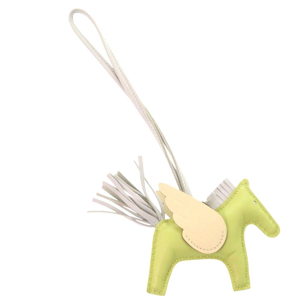 Used AUTHENTIC HERMES Rodeo Pegasus PM Charm Jaune Bull John/Blue Brum Anyo Miro