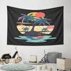 Tropical Sunset Island Scene Pattern Wall Hanging Tapestry Decorative Tapestry Home Decor for Bedroom and Living Room