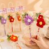Crochet Flowers Ballpoint Pen Artificial Flower Neutral Pen Simulated Flower Bouquet Pen Back To School Teacher's Day Gifts