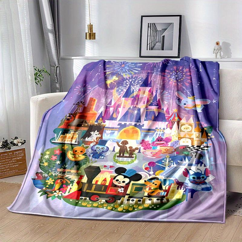 

1pc, Mickey and Friends (1) Home Decor Flannel Blanket Perfect Gift for Bedroom, Living Room, Travel, Camping, Car 80x120cm