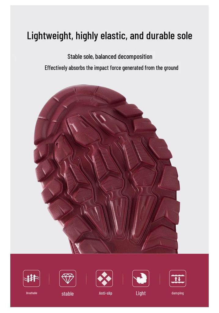 Scarpe da passeggio unisex con velcro Primavera 2026 per mezza età e anziani - Stile casual di coppia