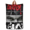 Flannel Throw Blanket Dexter Morgan Movies Warm Plush Blankets Soft Bedspread for Bed Living room Home Travel Sofa