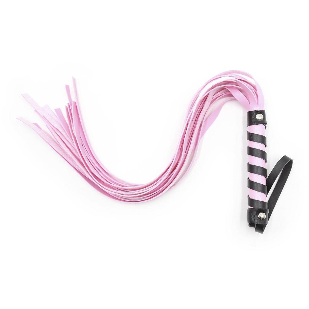 VaHppy PU 34 + 11 cm 42 g 3 colori Gioco di ruolo Frusta Nappa Coda Maniglia avvolta Giochi di sessoGiocattoli