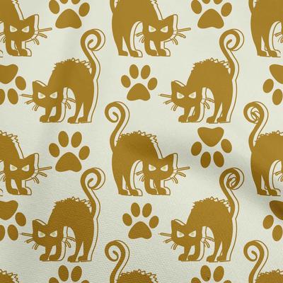Cotton Flex Cream Fabric Halloween Fabric For Sewing Printed Craft Fabric By The Yard 40 Inch