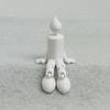 Ornament Lumânare Persoană Imprimat 3D, cu Articulații Mobile, Ornament Reglabil pentru Poziționare, Textură Netedă, pentru Decorare Desktop Acasă