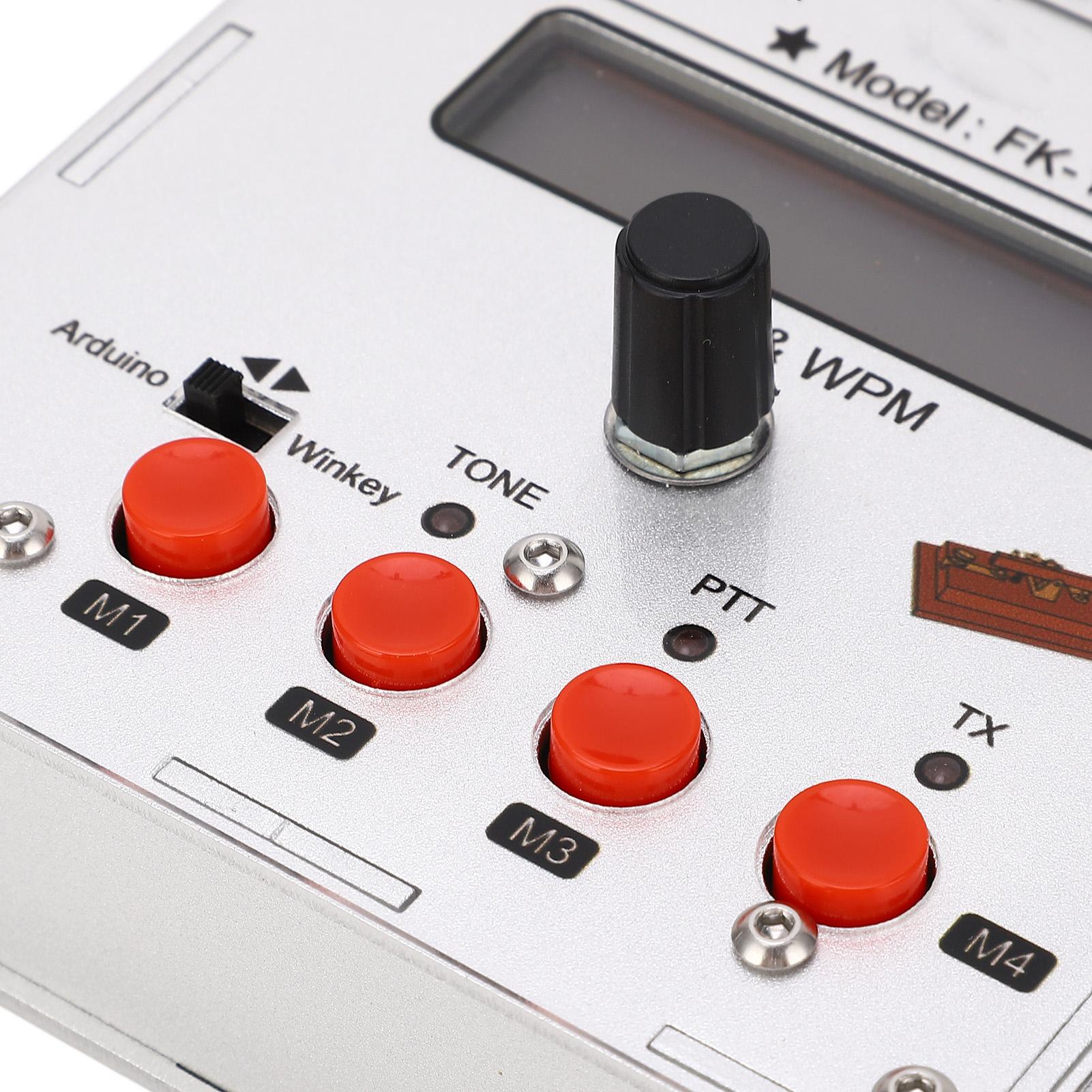 

K3NG Keyer з відкритим вихідним кодом CW з азбукою Морзе з алюмінієвого сплаву K3NG Keyer для клавіатури РК-дисплея