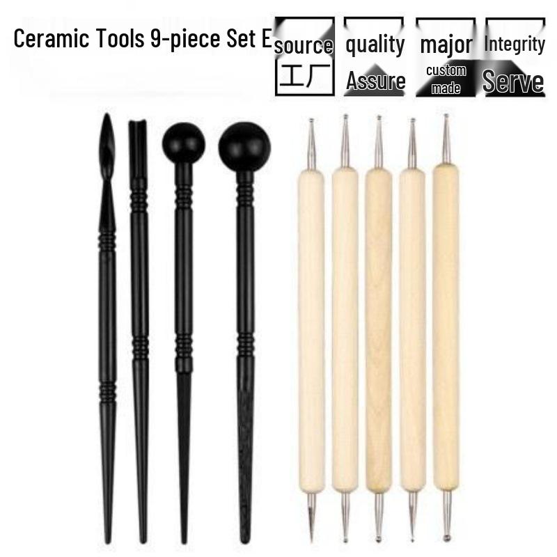 Children's 9-Piece Pottery and Sculpture DIY Tool Set