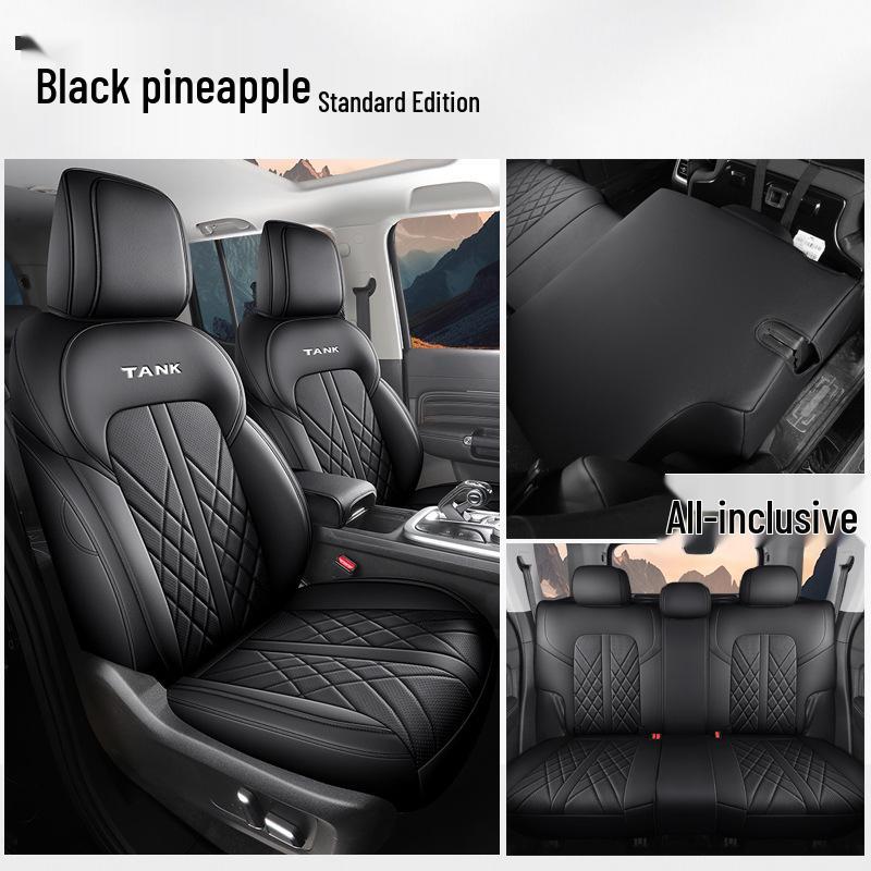 New Model Full Leather Car Seat Cushion for Tank 300 - Universal Fit for Five-Seater, All Seasons