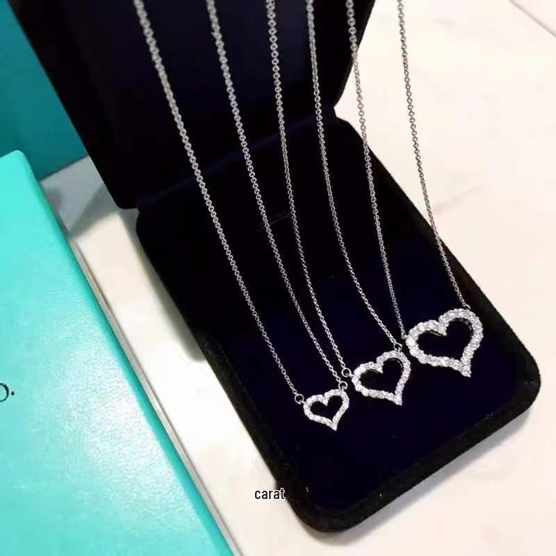 Niche Design Luxury Heart Necklace - Women s Sweet Gift Jewelry