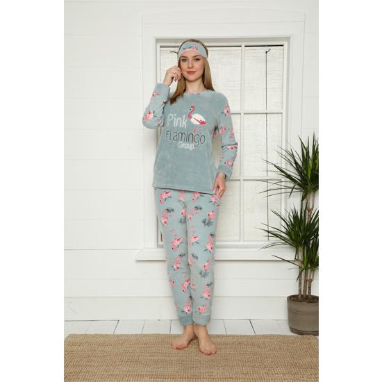 

Набор женских пижам с манжетами Akbeniz Welsoft Fleece 8452