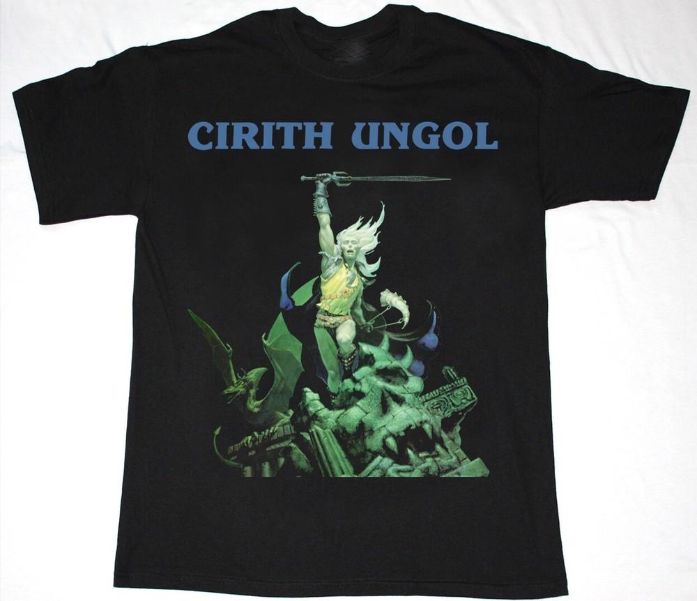 Vtg CIRITH UNGOL FROST AND FIRE Heavy Cotton All Size Unisex Black Shirt DI323 Unisex T-Shirt XXL