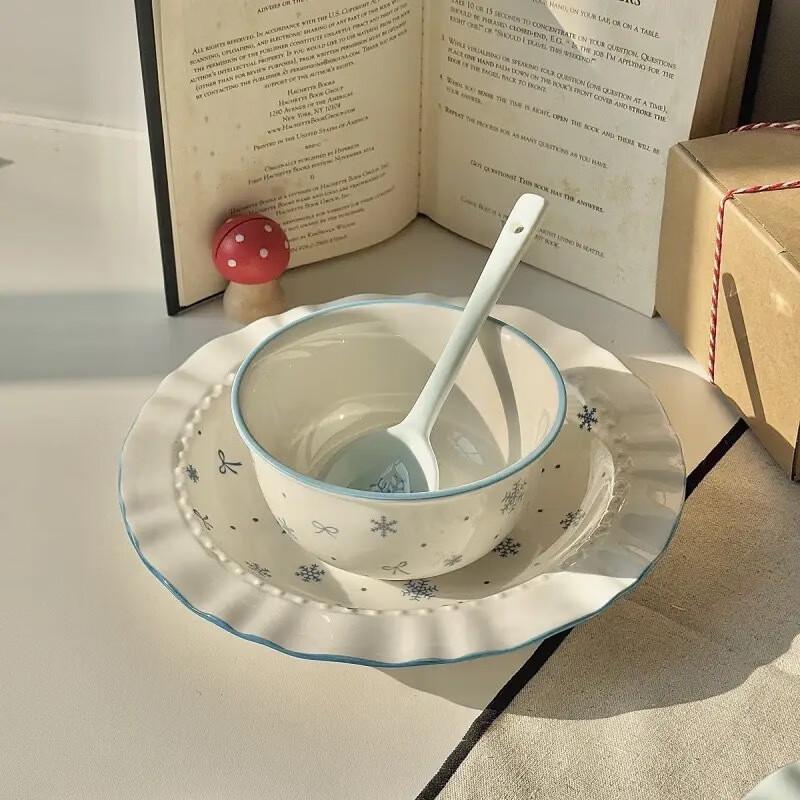 Minimalist Underglaze Ceramic Dining Set