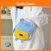 Kids Adorable Cartoon Crossbody Bag Featuring Stylish Color Blocking For Boys And Girls