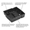 Black ABS Car Center Console Armrest Storage Tray Insert