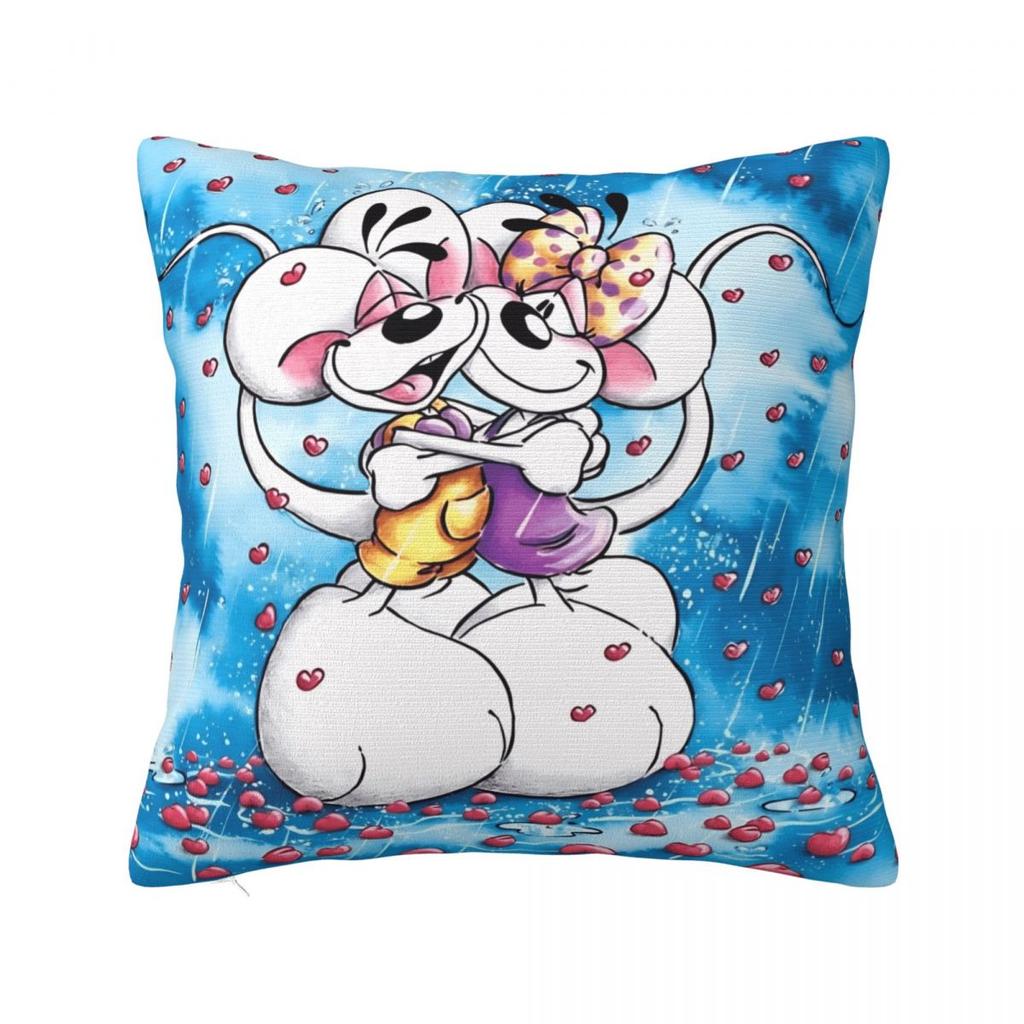 Pillow Cover Christmas Diddl Printed Cushion Cover Funny Pillow Case For Living Room Chair Pillowcases