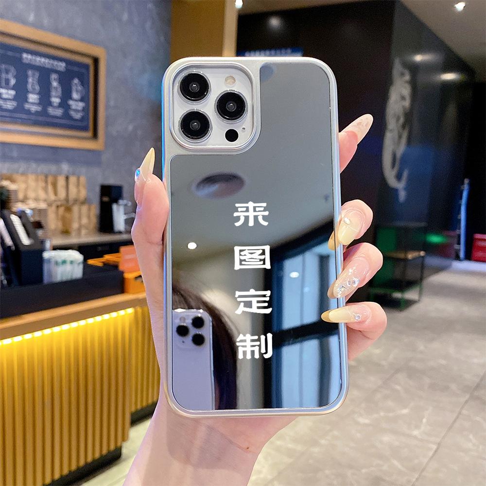 Mobile phone case Apple 17promax processing to picture ip16E glass case/mirror case DIY painting