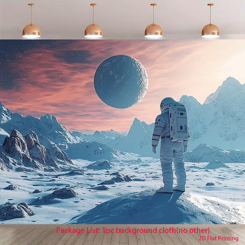 

2D Snow Mountain Space Background for Sci-Fi & Fantasy Photography 47.2x31.5inch/120*80cm