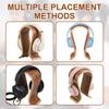 U-shaped Headphone Stand Wooden Desk Headphone Holder Universal Compatibility Gaming Display Stand for Countertop Tidy Storage