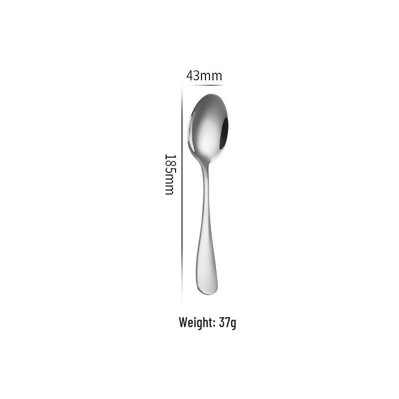 Stainless Steel Cutlery Set: Knife, Fork, Spoon, Steak Knife, Dinner Fork, Coffee Spoon, Ice Spoon, Cake Spatula for Restaurants and Hotels