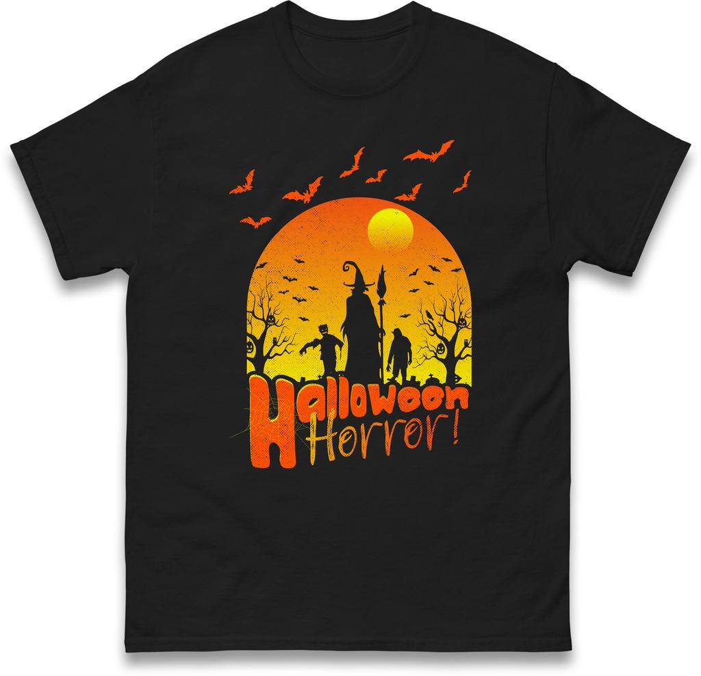 Halloween Horror Witch T Shirt,Halloween Horror Character night Party Tee,Spooky