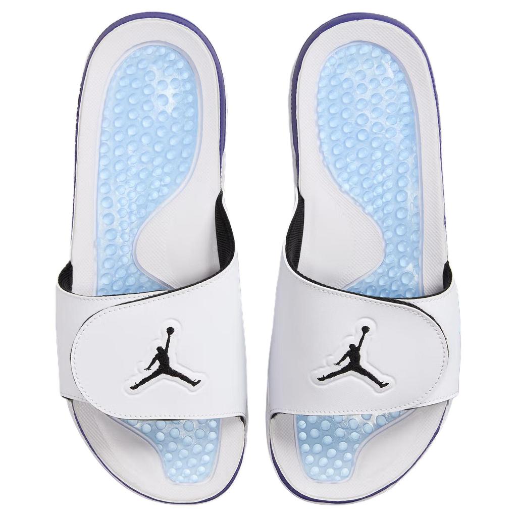 Air Jordan Hydro 5 Retro Slide Grape 2025 Pánské tenisky Bílá New-Emerald Grape-Ice 555501-103