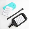 Customizable PU Leather Luggage Tag with Paper Card and Cross-Grain Oil Edge Stitching