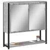 Vidaxl Bathroom Cabinet with Mirror, Grey Sonoma Oak, 60X16X60 Cm
