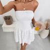 2026 Spring and Summer New Models, Tube Top, Fresh and Sweet Dress, European and American Cross-border Hot Sale Ins Slim Short Skirt Women