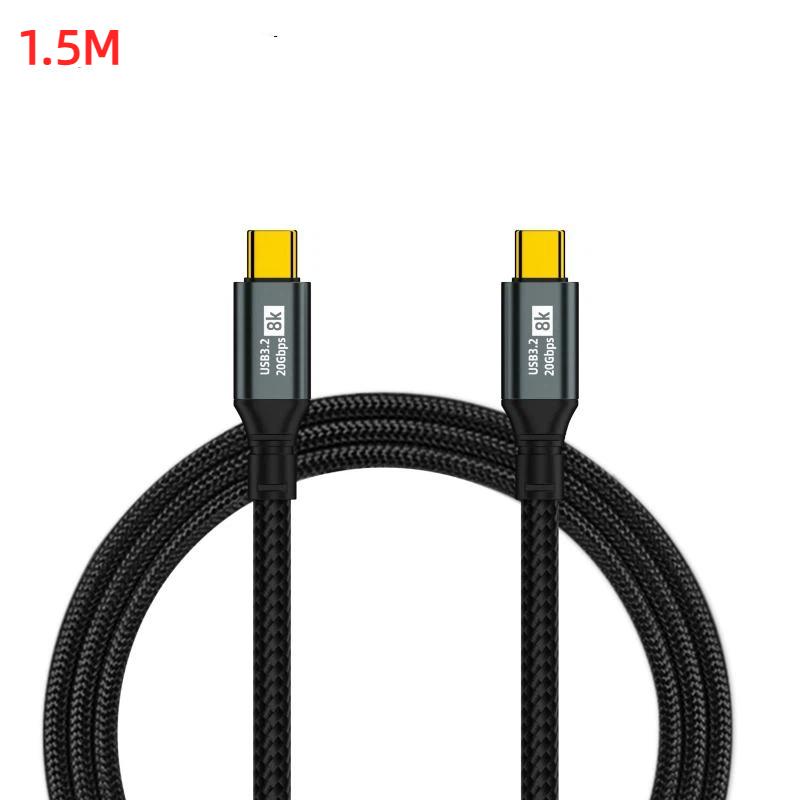 Pd100W Usb C Fast Charging Cable Usb 3.2 20Gbps 8K 3 Type C To Type C Data Cord For Laptop Phone