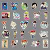 50 Adesivi Decorativi Creativi per Laptop e Valigie, Cartoni Animati Rumorosi, Famiglia, Doodle