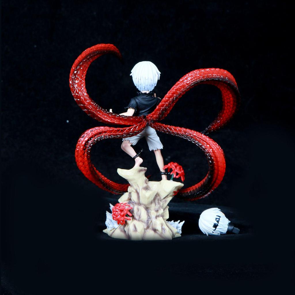 Tokyo Ghoul Q Version Dual-Head Kaneki Ken Battle Figurine for Car Decor