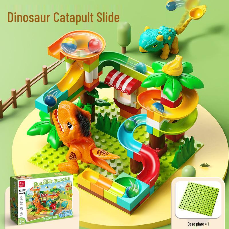 

Feile Катапульта-горка с крупными частицами Динозавр - Развивающая игрушка для мальчиков 3-6 лет