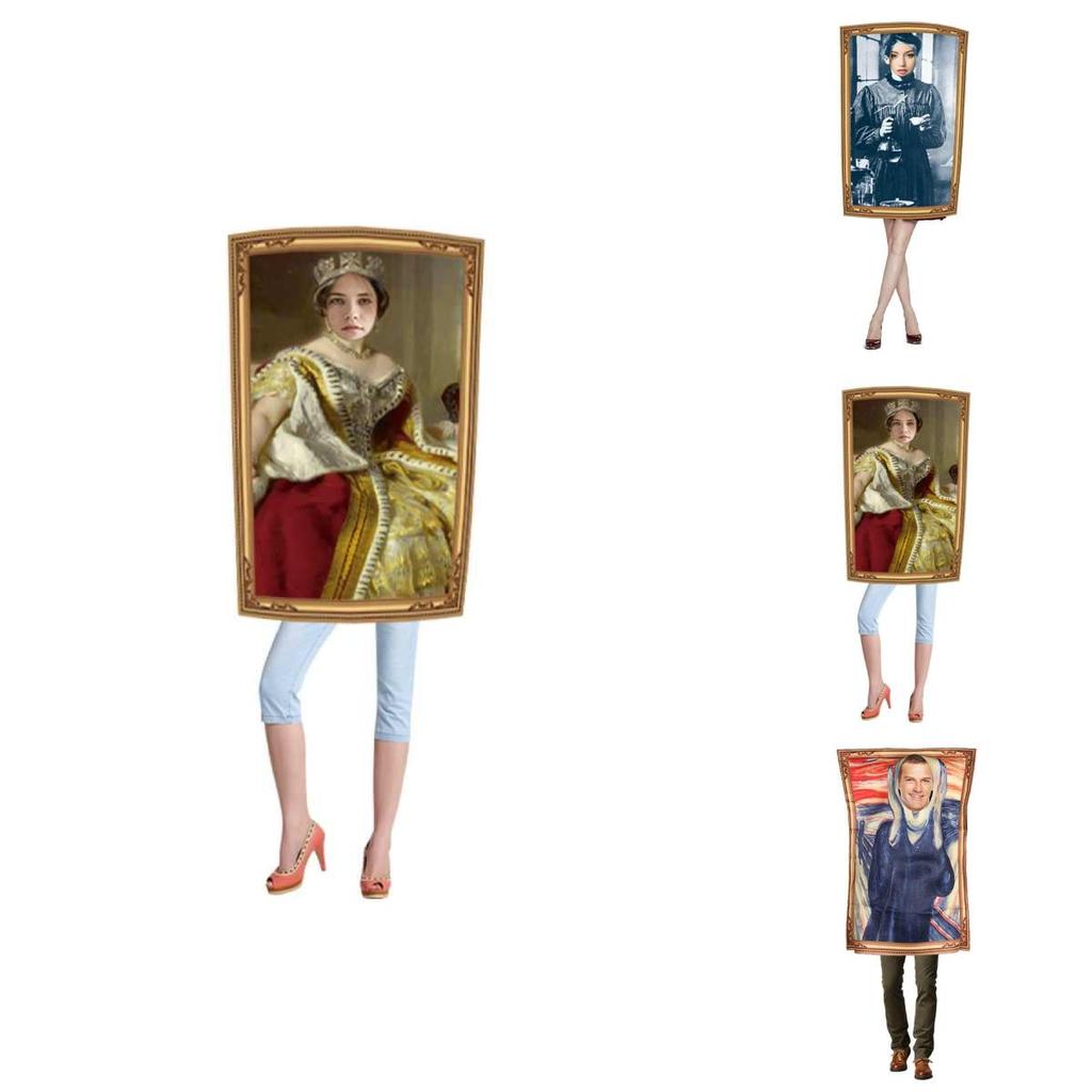 Mona Lisa Cosplay Outfit With Polyester Material For Costume Events And Stage Performances