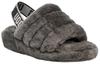 UGG Fluff Yeah Slide Suola Spessa Pantofole Grigie Donna 1095119-CHRC