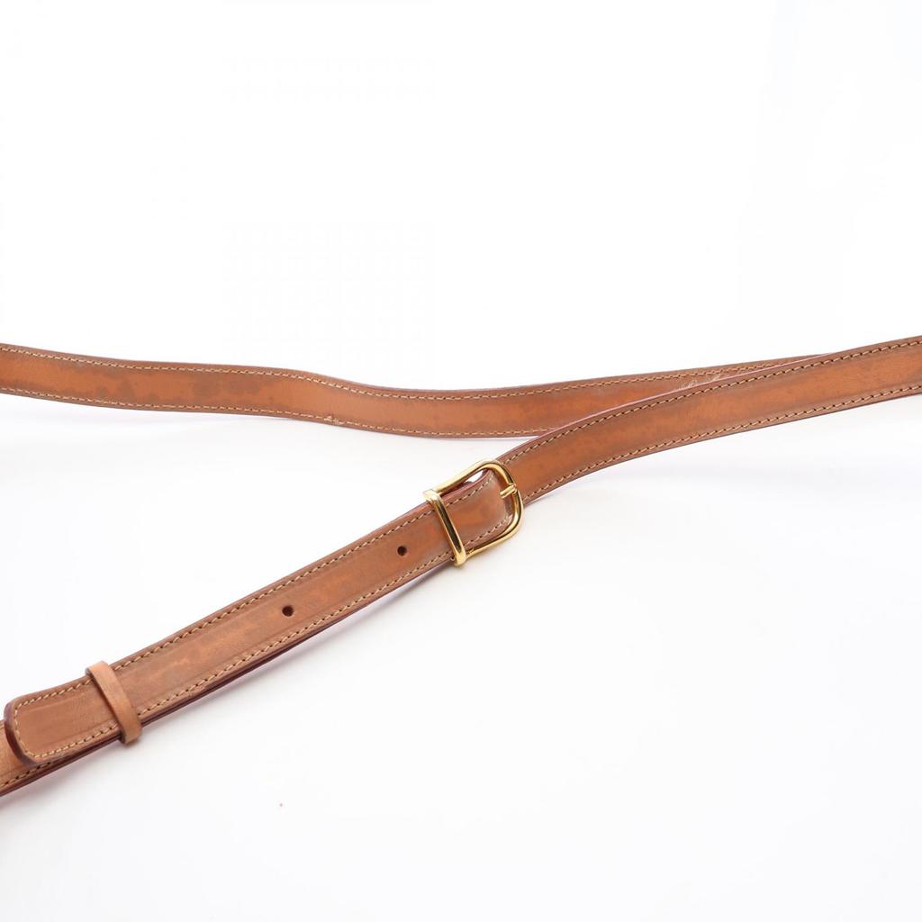 Used CELINE Macadam Shoulder Bag Shoulder Bag PVC Coated Canvas Leather Brown Beige Used Women