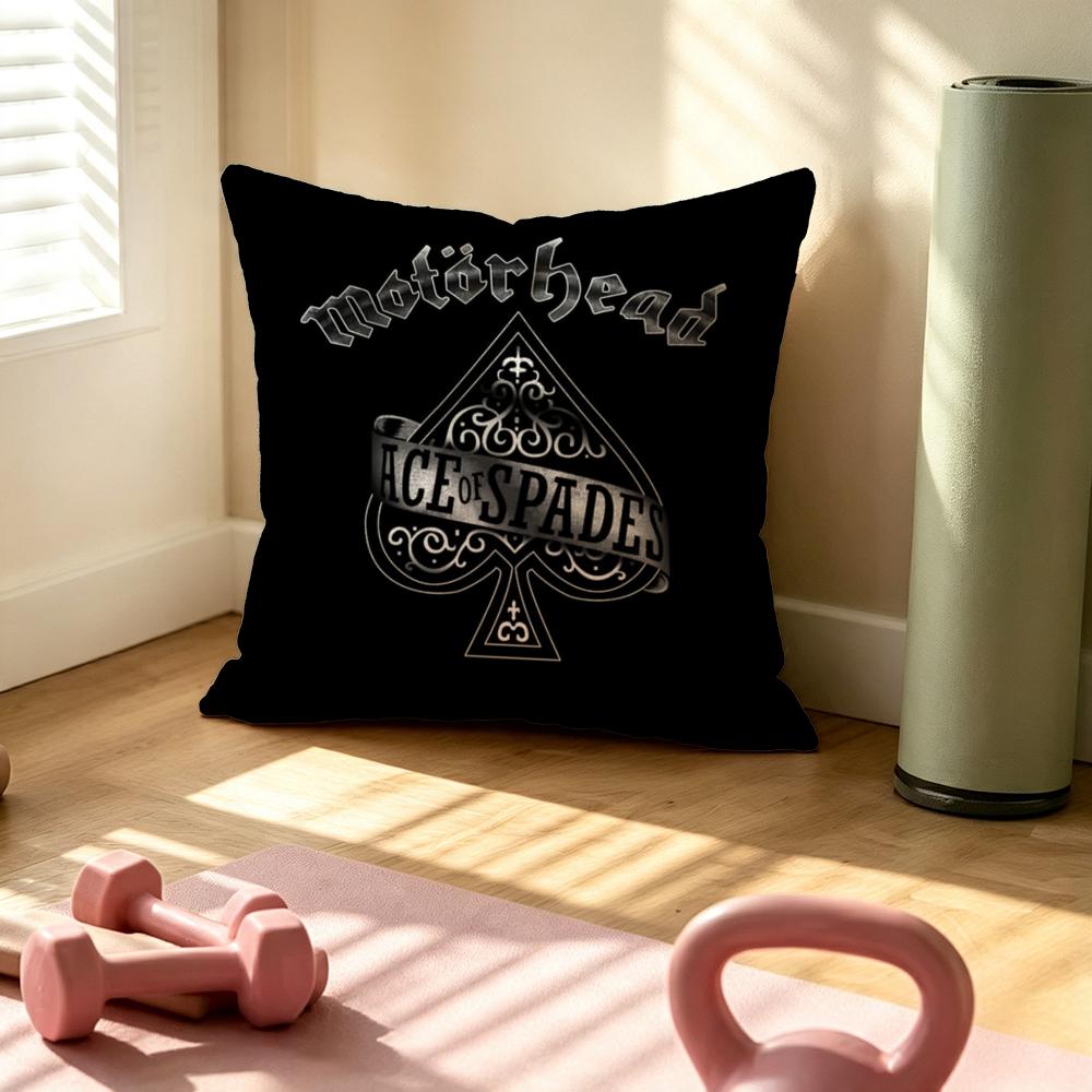 Band Motorhead Cushion Cover Pillow Cover Nordic Minimalist Throw Doublesided Print Cushion Case For Sofa Bedroom Decor