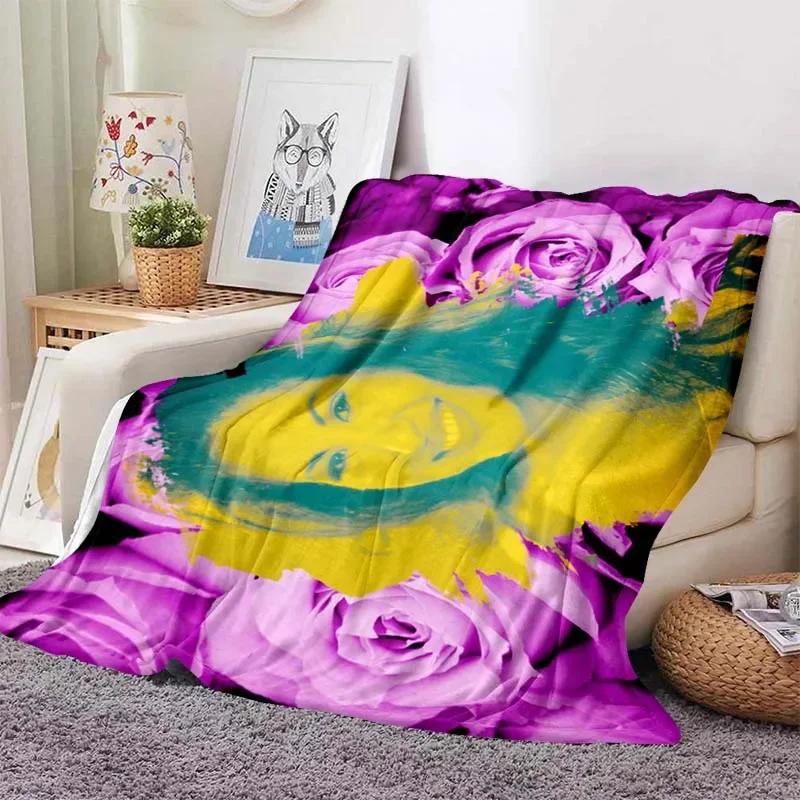 Selena Quintanilla Sakura Beauty Blankets Fleece Textile Decor Multifunction Soft Throw Blankets for Sofa Outdoor Quilt