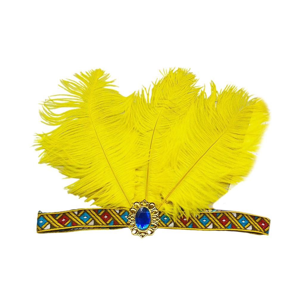 Feather Flapper Headbands Mardi Gras Prom Dancer Headpiece for Party Carnivals Celebrations Headwear Hair Styling