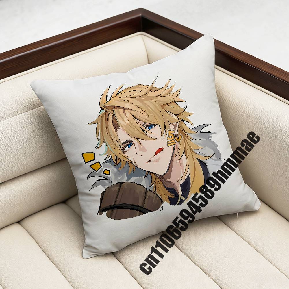 For Varka Genshin Impact Throw Pillow Case Sham 30X30Cm 45X45Cm 50X50Cm Square Office Cushion Cover