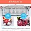 25KG Commercial Ice Maker, Small Barrel Water Round Ice Machine for Milk Tea Shops and Home Use